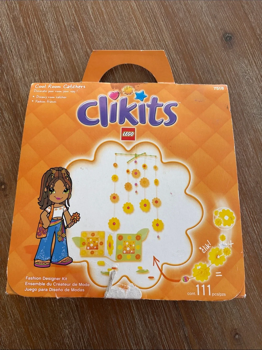 New Vintage LEGO Clikits Cool Room Catchers Box Shows Damage